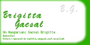 brigitta gacsal business card